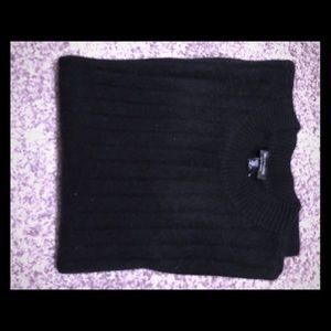 100% Black Cashmere Sweater